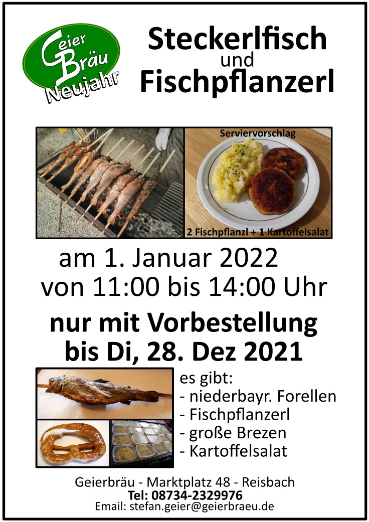Fischverkauf am 1.1.2021
